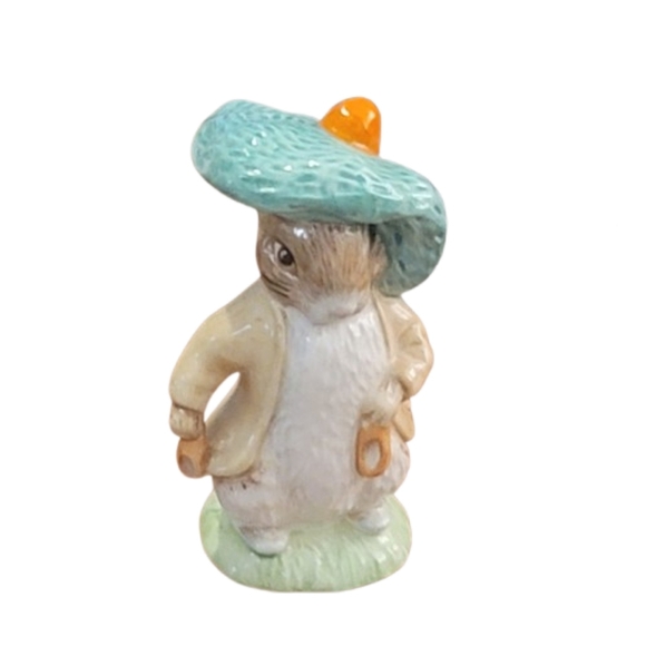 ROYAL ALBERT Benjamin Bunny Charming Rabbit Figurine England 1989 Easter Spring - Picture 5 of 12